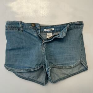 Billabong Light Wash Denim Shorts Women’s Embroidered Floral Pocket Blue Jean Sh